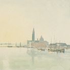 Joseph Mallord William Turner, San Giorgio Maggiore - Early Morning, 1819, Acquerello su carta, 287 x 223 mm, Tate, Accepted by the Nation as part of the Turner Bequest 1856 | Courtesy of Chiostro del Bramante 2018