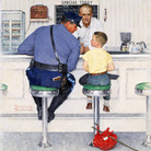 Norman Rockwell, The Runaway (Il fuggiasco), 1958 Olio su tela, 90,5 x 85 cm Cover for The Saturday Evening Post, September 20, 1958