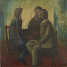 Ottone Rosai, I filosofi (I professori), 1920, Olio su tela, 52 x 50 cm, Museo del Novecento, Milano, Inv. 4765 | © Luca Postini