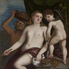 Tiziano Vecellio, Venere, Amore e un Satiro, Olio su tela, 117 × 110 cm, Roma, Galleria Borghese | © Galleria Borghese