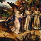 Antonello da Messina, Abramo e gli angeli, Tempera e olio su tavola, 29.3 x 21.2 cm, Reggio Calabria, Pinacoteca Civica