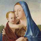 Antonello da Messina, Madonna col Bambino (anche detta Madonna Benson), 1475 circa, Tempera e olio su tavola trasportata su compensato, 43.7 x 58.9 cm, National Gallery of Art, Washington, Andrew W. Mellon Collection | Courtesy of National Gallery of Art, Washington