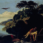 Carlo Saraceni, Seppellimento di Icaro. Olio su rame, cm 40 x 52,5. Napoli, Museo Nazionale di Capodimonte