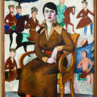 Il’ja Maškov (Michajlovskoe 1881-Abramcevo 1944), Ritratto di signora in poltrona, 1913, olio su tela; cm 177 x 115. Ekaterinburg, Museo di Belle Arti