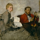 Edgar Degas, Violinista e giovane donna, 1871 circa. Olio e pastello su tela, 46,4 x 55,9 cm. Detroit Institute of Arts, Bequest of Robert H. Tannahill