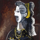 Pablo Picasso. Femme sur un fauteuil. Buste