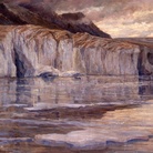 Carlo Cressini, Le gelide acque del lago Marjelen, 1908 ca., olio su tela. Verbania, Museo del Paesaggio