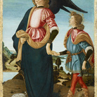 Francesco Botticini, Tobiolo e l’arcangelo Raffaele, 1480-1485, tempera su tavola, collezione Morelli, 1891