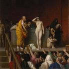 Jean-Léon Gérôme, Vendita di una schiava a Roma, 1884 circa, Olio su tela, 92 х 74 cm, Museo Statale Ermitage, e San Pietroburgo | 