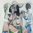 Pablo Picasso, Donna e bambine, 1961, Olio su tela, 113.7 x 146 cm, Philadelphia Museum of Art, Donazione di Mrs. John Wintersteen, 1964