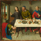 Dieric Bouts, Cristo in casa di Simone il Fariseo, 1440 circa, Olio su tavola di quercia, 61 x 40.5 cm, Berlino, Gemäldegalerie