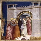 Giotto, Incontro di Anna e Gioacchino alla Porta d'Oro, 1303-1305 circa, Affresco, 200 x 185 cm, Cappella degli Scrovegni, Padova