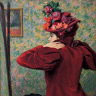 Federico Zandomeneghi, Il giubbetto rosso, 1895 circa, Antica collezione Camillo Giussani | Courtesy of  Dart - Chiostro del Bramante e Arthemisia Group