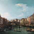 Giovanni Antonio Canal, detto Canaletto, Il ponte di Rialto da sud, 1735 circa, Roma, Galleria Nazionale d'Arte Antica