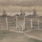 Vincent van Gogh, Mulini a vento a Dordrecht (Weeskinderendijk), Agosto - Settembre 1881, Otterlo Museum