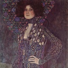 Klimt, Emilie Flo?ge, 1902. Designer di moda, imprenditrice e compagna di vita dell'artista, legata a lui, si dice, da un amore esclusivamente platonico.