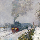 Claude Monet (1840 - 1926), Il treno nella neve. La locomotiva, 1875, Olio su tela, 59 x 78 cm Parigi, Musée Marmottan Monet, Dono Eugène e Victorine Donop de Monchy, 1940 | © Musée Marmottan Monet, Paris 