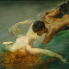 Giulio Aristide Sartorio, La Sirena, 1893, olio su tela applicata su tavola. Torino, GAM - Galleria d’Arte Moderna e Contemporanea