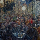 Baccio Maria Bacci, Solaria alle Giubbe Rosse, 1930-1940, olio su tela, cm 107,5×142. Firenze, Galleria d’arte moderna di Palazzo Pitti, donato dall’autore nel 1968.
