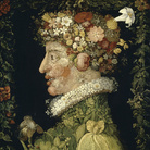 Giuseppe Arcimboldo, Primavera, 1573. Olio su tavola, cm 66,7x50,4. Real Academia de Bellas Artes de San Fernando, Madrid