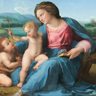 Raffaello Sanzio, Madonna Alba, 1511 circa, Olio su tavola trasportata su tela, 98 × 98 cm, Washington, National Gallery of Art