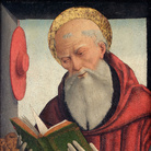 Amiens, Musée de Picardie | Geminiano di Bongiovanni Benzoni (Ferrara, attivo tra la fine del XV e l'inizio del XVsecolo), San Girolamo che legge Versi, 1490, Olio su tavola trasferito su tela, 49 x 64.5 cm, Fontaine-Chaalis, Abbaye royale de Chaalis, Musée Jacquemart André | © Studio Sébert ­- Institut de France, Abbaye Royale de Chaalis