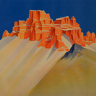 Ambito italiano, Dolomiti, 1910-1925 circa, Cromolitografia, 88 x 116 cm, Inv. 05347 9Bc, Treviso, Museo Nazionale Collezione Salce, Polo Museale del Veneto | Courtesy Ministero per i Beni e le Attività Culturali e per il Turismo