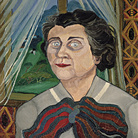 Antonio Ligabue, Ritratto della signora Gnutti, 1957, Olio su faesite, 70 x 50 cm  | Courtesy of Fondazione Archivio Antonio Ligabue di Parma