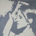 Giosetta Fioroni, Ragazza TV, 1967, Matita e smalto alluminio su tela | Archivio Goffredo Parise - Giosetta Fioroni, Foto di Giuseppe Schiavinotto