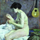 Paul Gauguin, Nudo di donna che cuce, 1880, Olio su tela, cm 114,5 x 79,5 | © Ny Carlsberg Glyptotek, Copenhagen /Photo: Ole Haupt (in deposito a lungo termine dallo Statens Museum for Kunst diCopenhagen)