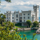 Castello di Miramare | Photo by Mihael Grmek, 2015, on Wikimedia Commons, https://commons.wikimedia.org/wiki/User:Meho29