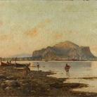 Michele Catti, Golfo di Palermo. Olio su tela. Collezione privata, Palermo