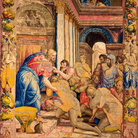 Giuseppe perdona i fratelli, 1550-1553. Disegno e cartone di Agnolo Bronzino. Atelier di Nicolas Karcher. Firenze, Soprintendenza Speciale PSAE e per il Polo Museale