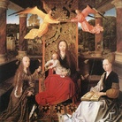 Maestro di Hoogstraeten, Madonna con Bambino tra Santa Barbara e Santa Caterina, 1500 circa, Firenze, Uffizi
