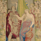 Giuseppe e la moglie di Putifarre, 1546-1547. Disegno e cartone di Pontormo. Atelier di Jan Rost. Roma, Presidenza della Repubblica