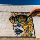 Sandra Chevrier, ALWAYS SUNNY, East Los Angeles, This mural is made by Sandra Chevrier on the side of the Johns Liquor Store, The mural still exists | Photo © Vonjako