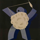 Manifesto di Araca (Enzo Forlivesi), “Sniafiocco” Il cotone nazionale, 1930 circa | Courtesy of Fondazione Cirulli
