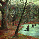 Paul Gauguin, Pattinatori nei giardini di Frederiksberg, 1884, Olio su tela, cm 65 x 54 | © Ny Carlsberg Glyptotek, Copenhagen /Photo: Ole Haupt