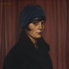 Cesare Cuccoli, Ritratto di giovane donna, 1935 circa, Olio su tela, 47 × 40 cm, Collezione privata