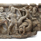 Combattimento fra Kadmo e il drago, urna cineraria etrusca, Kunsthistorisches Museum Wien