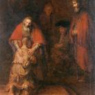 Rembrandt Harmenszoon van Rijn (1606 - 1669), Il Ritorno del Figliol Prodigo, 1668 circa, Olio su tela, 205 x 262 cm, Museo Statale Ermitage, San Pietroburgo