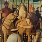 Salvatore Fiume, Italia mitica (particolare), 1950, olio su tela, m 280 x 15,30, Dipinto per il transatlantico Giulio Cesare