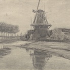 Vincent van Gogh, Mulino a vento su un canale, Agosto - Settembre 1881, Otterlo Museum