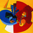 Fortunato Depero, Movimento d'uccello. Olio, tempera e smalto su tela, cm 100x135. © Mart