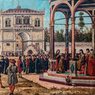 Vittore Carpaccio, Ritorno degli ambasciatori, Dal ciclo delle Storie di Sant'Orsola, 1495-1500, Tempera su tela, 297 x 527 cm, Venezia, Gallerie dell'Accademia