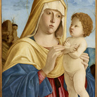Giovanni Battista Cima da Conegliano, Madonna col Bambino, circa 1495-1500, olio su tavola, collezione Lochis, 1866