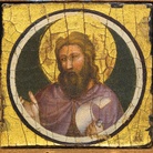 Giotto, San Giovanni Battista, tempera su tavola.  Firenze, Collezione Ente Cassa di Risparmio di Firenze