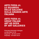 Arte Fiera 40. Lo sguardo delle gallerie sulla grande arte italiana