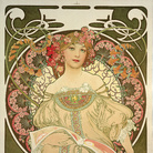 Alphonse Mucha, Rêverie, 1897, Litografia a colori, 72.7 × 55.2 cm | © Mucha Trust 2025