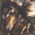 Giovanni Antonio Burrini (Bologna, 1656-1727), Erminia tra i pastori, 1686/1690. Olio su tela, cm 186,5 x 220